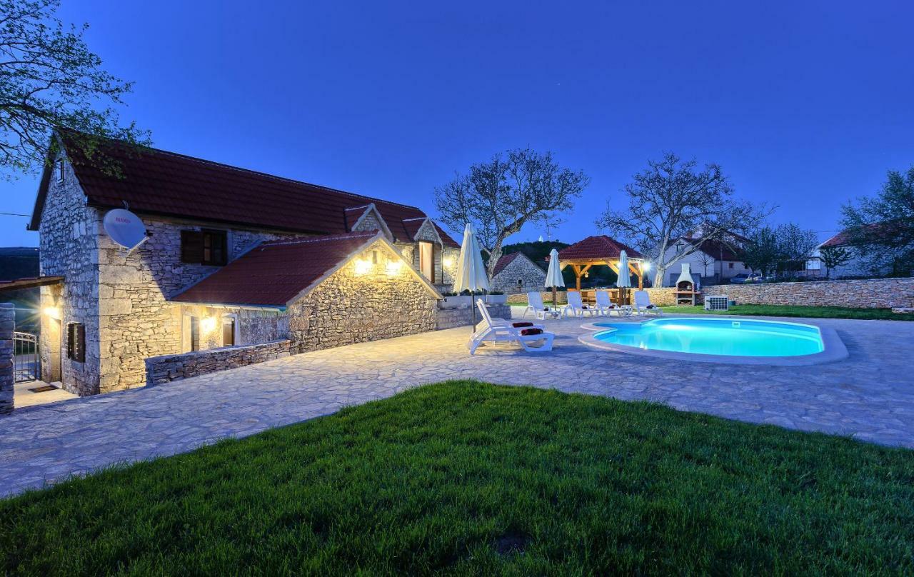 Penzion Dalmatia Stone House - Heated Pool Biorine Exteriér fotografie