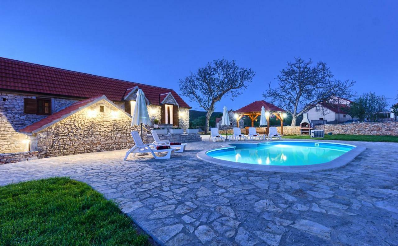 Penzion Dalmatia Stone House - Heated Pool Biorine Exteriér fotografie