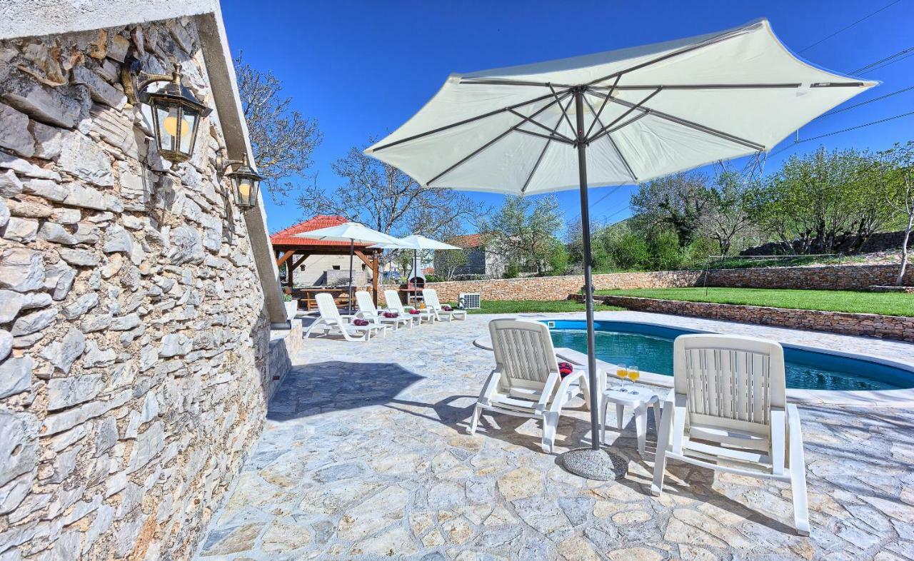 Penzion Dalmatia Stone House - Heated Pool Biorine Exteriér fotografie
