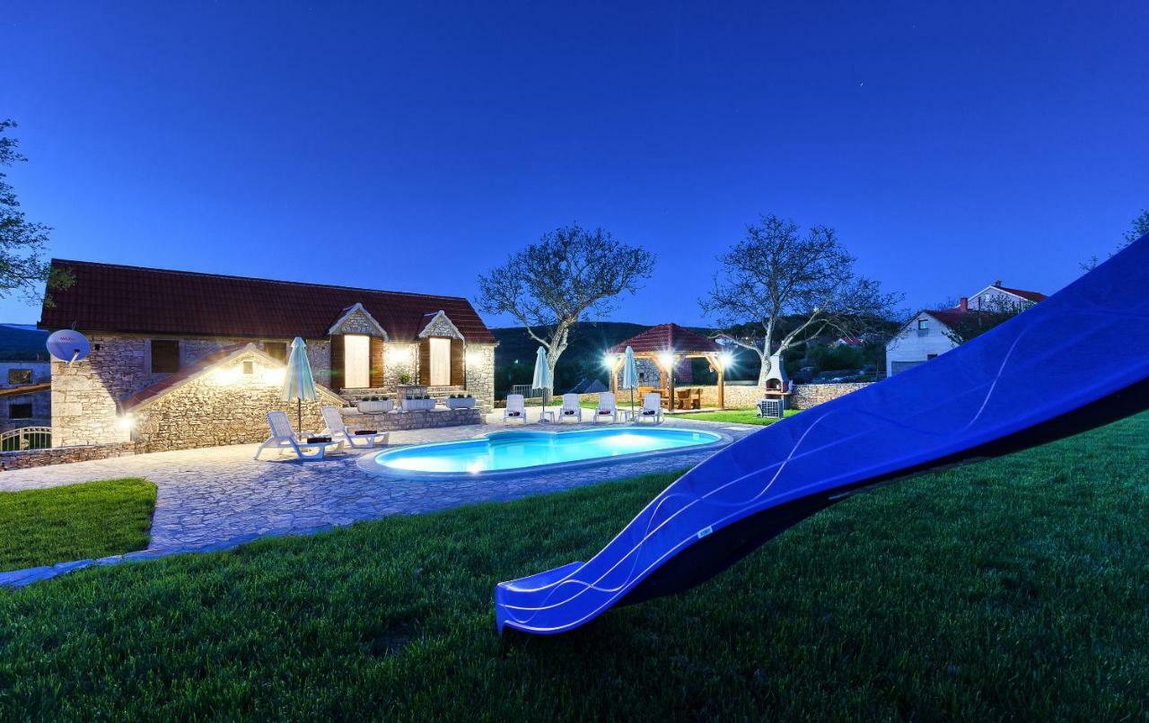 Penzion Dalmatia Stone House - Heated Pool Biorine Exteriér fotografie