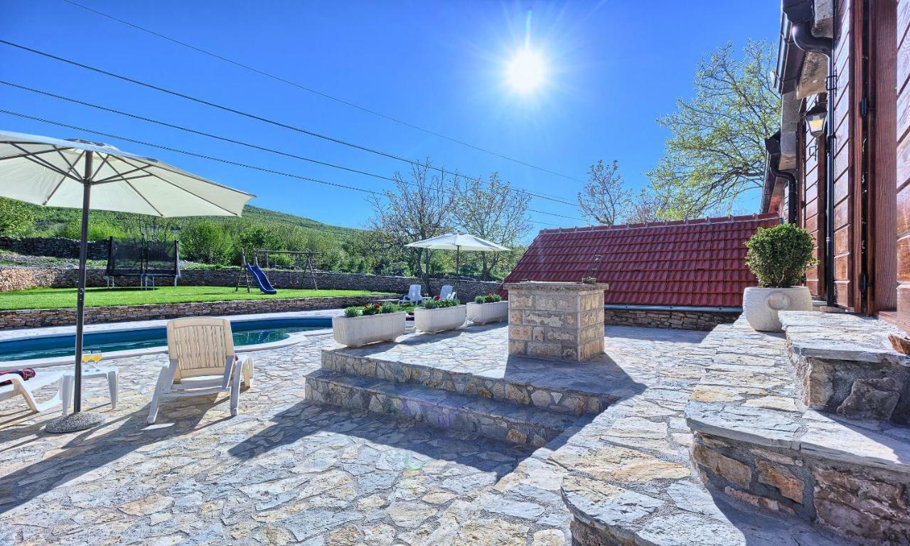 Penzion Dalmatia Stone House - Heated Pool Biorine Exteriér fotografie