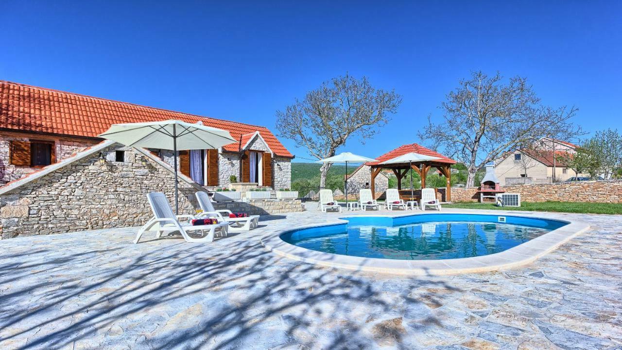 Penzion Dalmatia Stone House - Heated Pool Biorine Exteriér fotografie