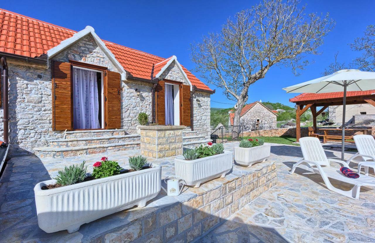 Penzion Dalmatia Stone House - Heated Pool Biorine Exteriér fotografie